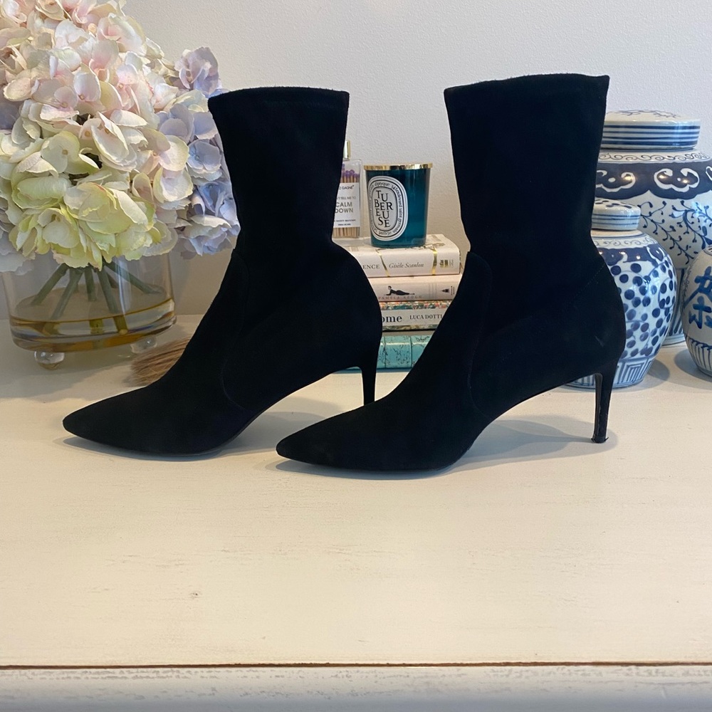 Stuart Weitzman sock booties